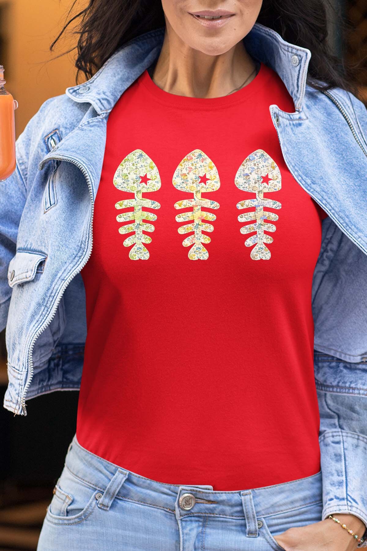 Mayorista I.A.L.D FRANCE - Floral fishbone - Camiseta Mujer