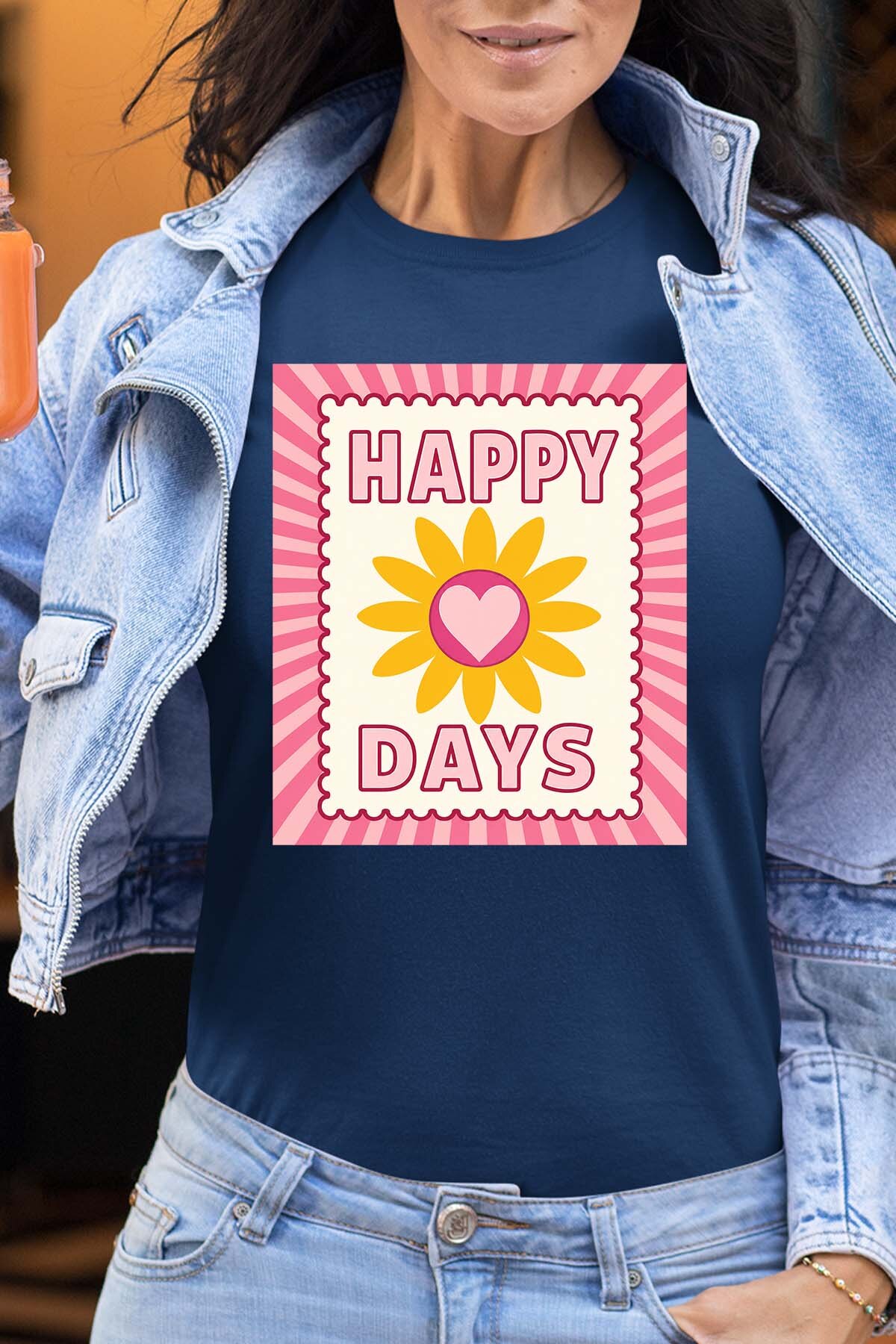 Mayorista I.A.L.D FRANCE - Happy days flower - Camiseta Mujer