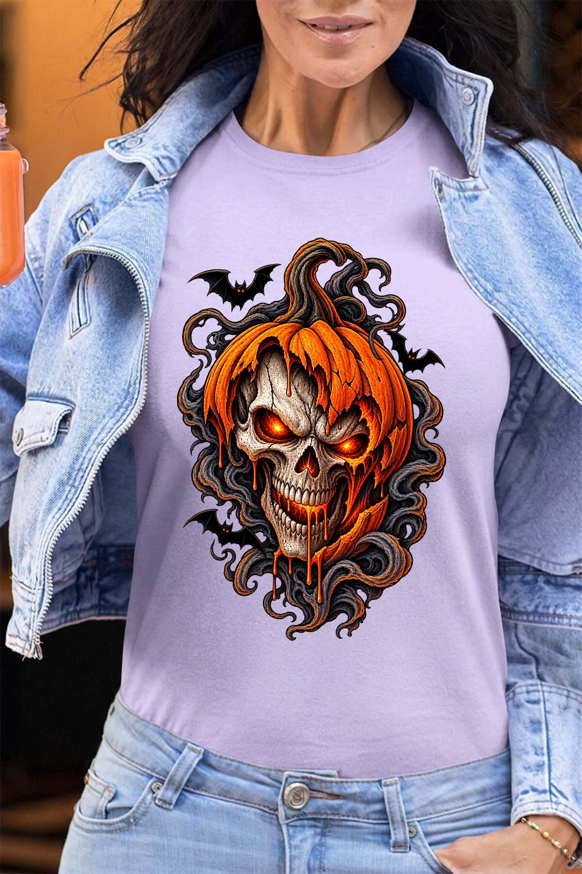 Mayorista I.A.L.D FRANCE - Skull Rage Halloween - Camiseta Mujer