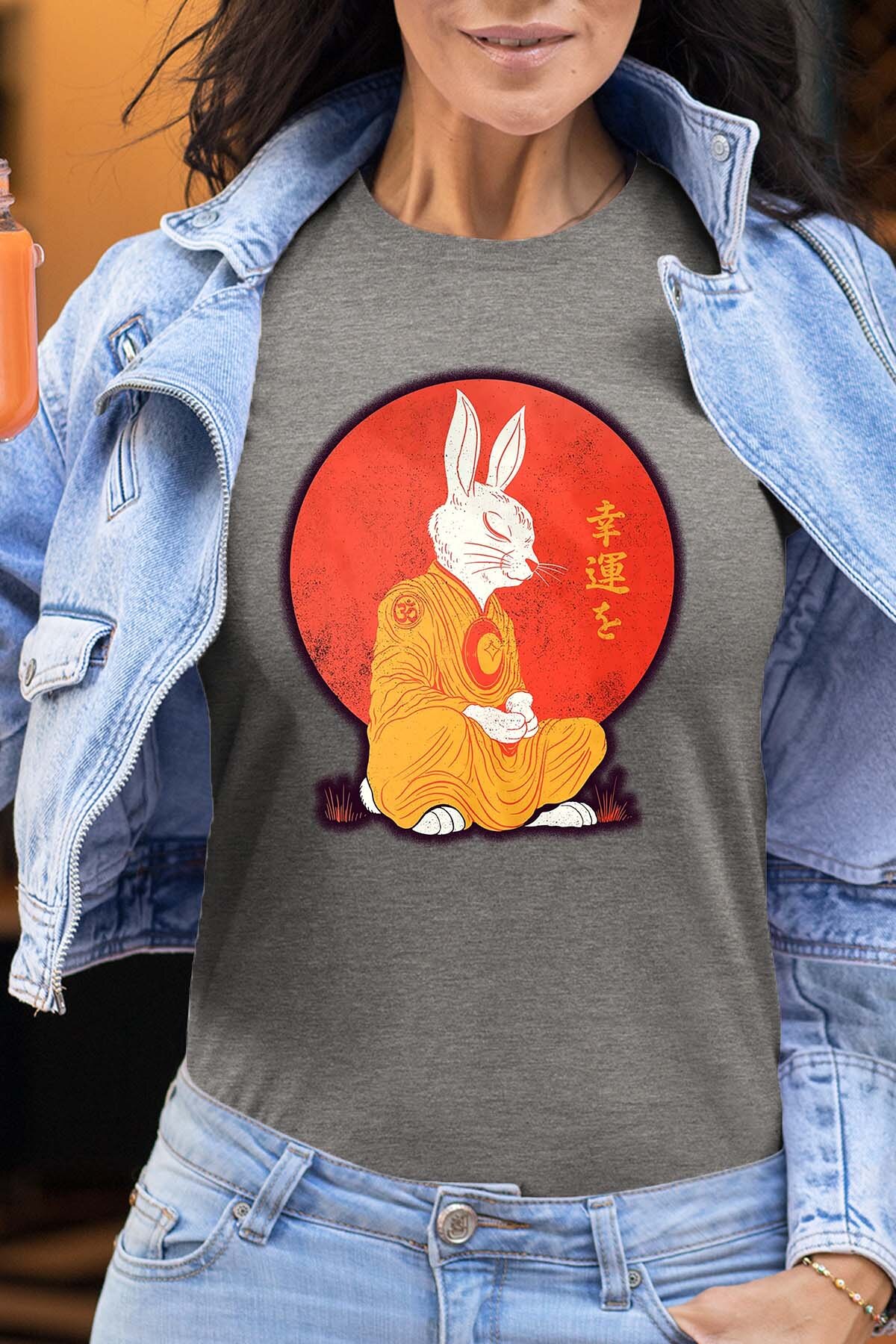 Wholesaler I.A.L.D FRANCE - Meditation Rabbit - Tee Woman