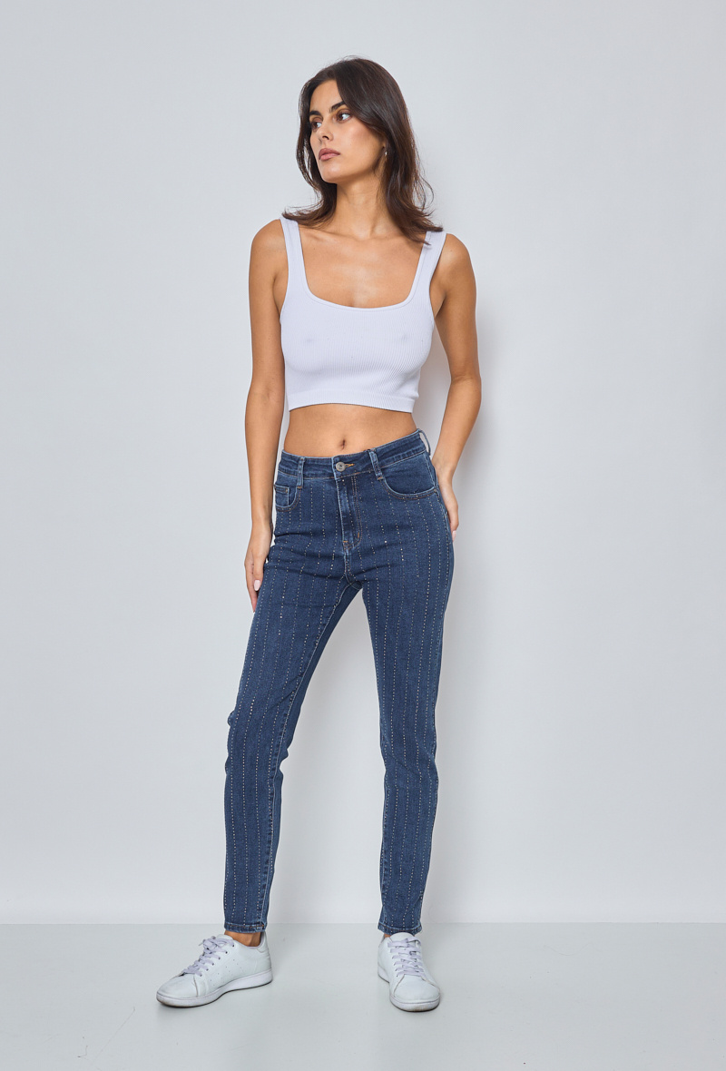 Wholesaler I Dodo - Rhinestone jeans