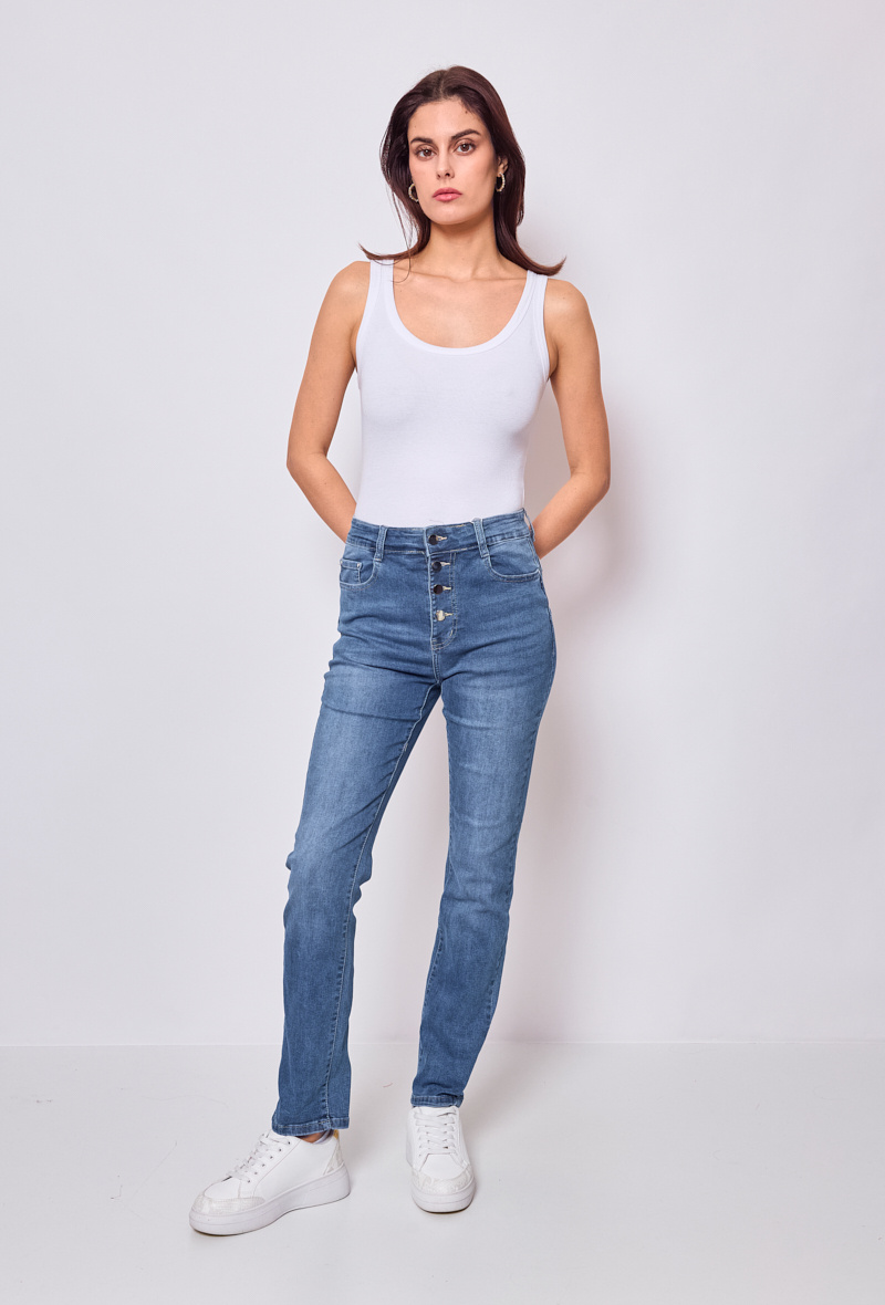 Wholesaler I Dodo - Push-up straight leg jeans