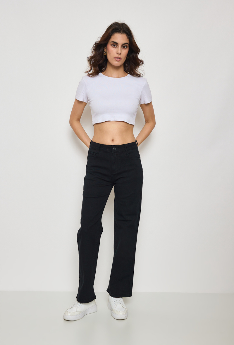 Wholesaler I Dodo - Wide leg push-up pants