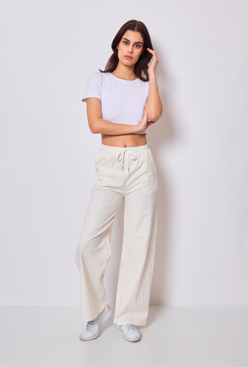 Wholesaler I Dodo - Linen effect pants