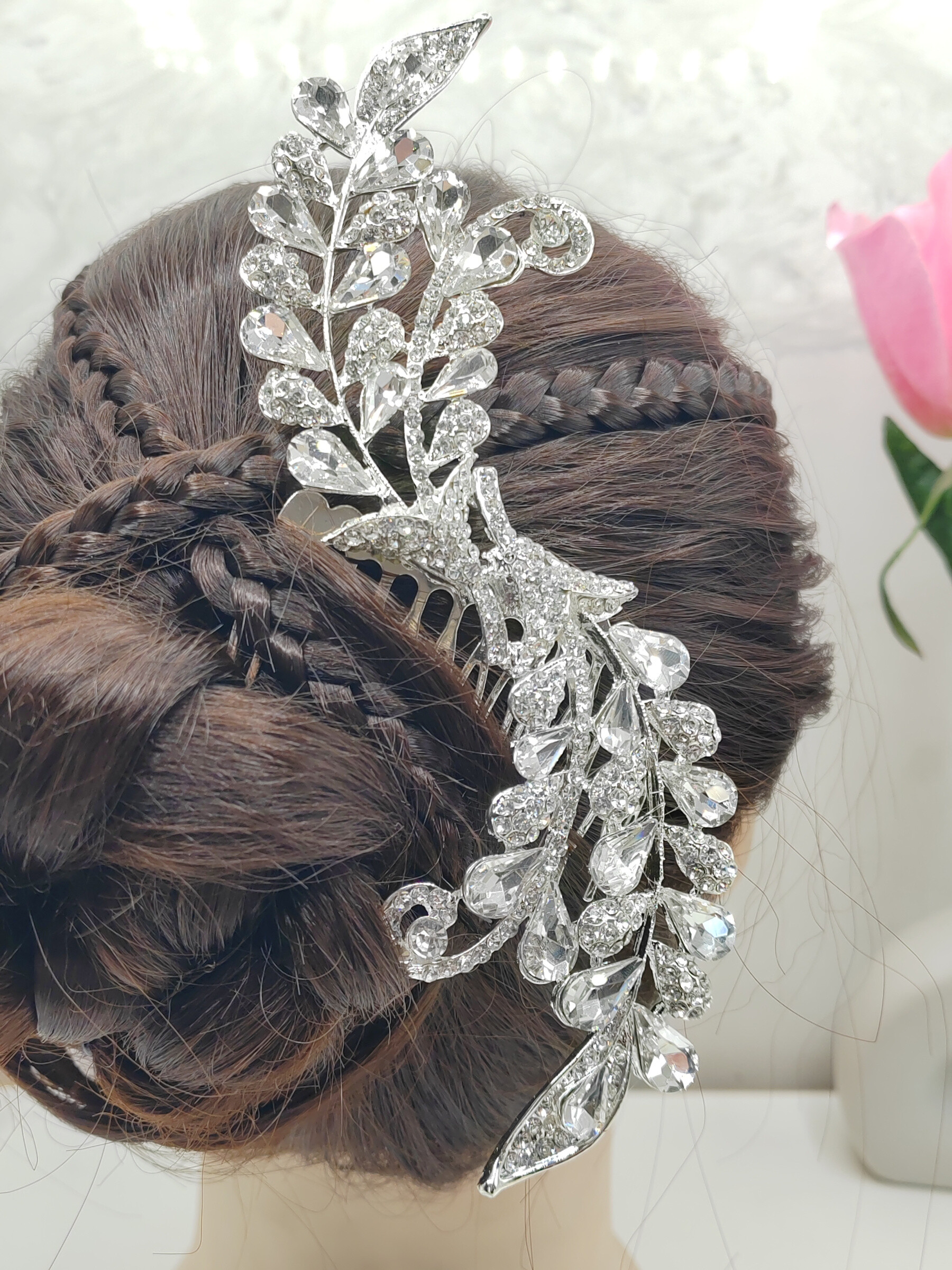 Grossista I.L JOLI B - Accessorio per capelli con asta regolabile per matrimonio da sogno