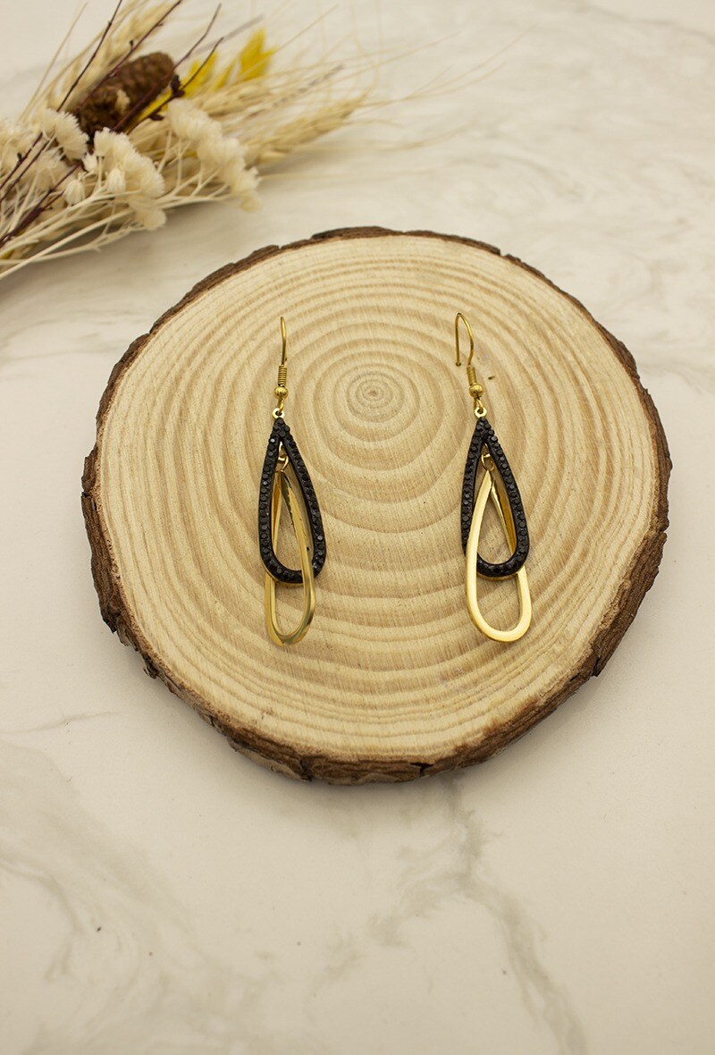 Grossiste I.L JOLI B - BOUCLE D'OREILLE ACIER INOXYDABLE