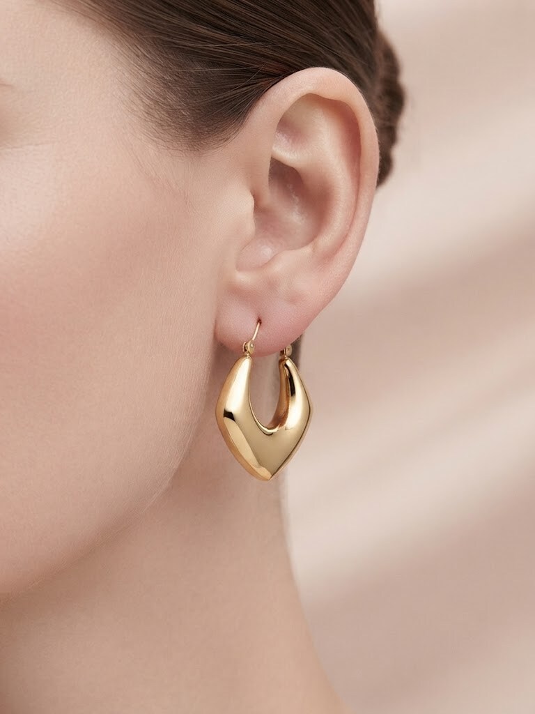 Grossiste I.L JOLI B - Boucle d'oreille créole en acier inoxydable