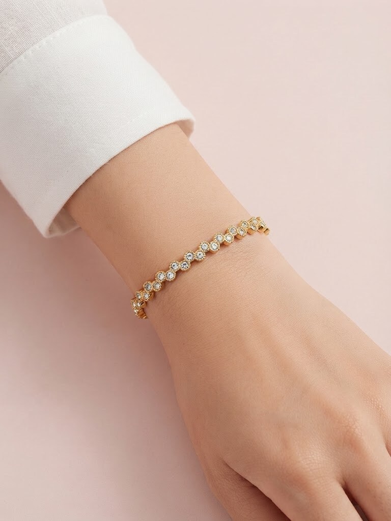 Grossiste I.L JOLI B - Bracelet jonc en acier inoxydable