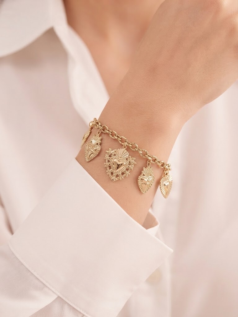 Grossiste I.L JOLI B - Bracelet breloque en acier inoxydable