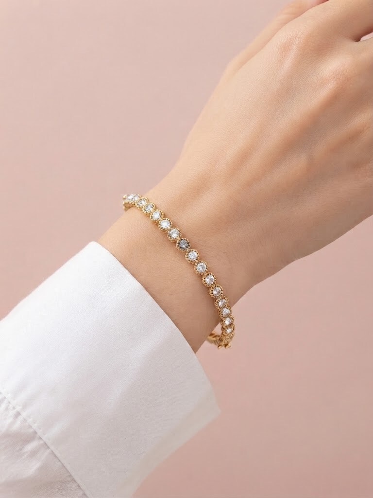Grossiste I.L JOLI B - Bracelet jonc en acier inoxydable