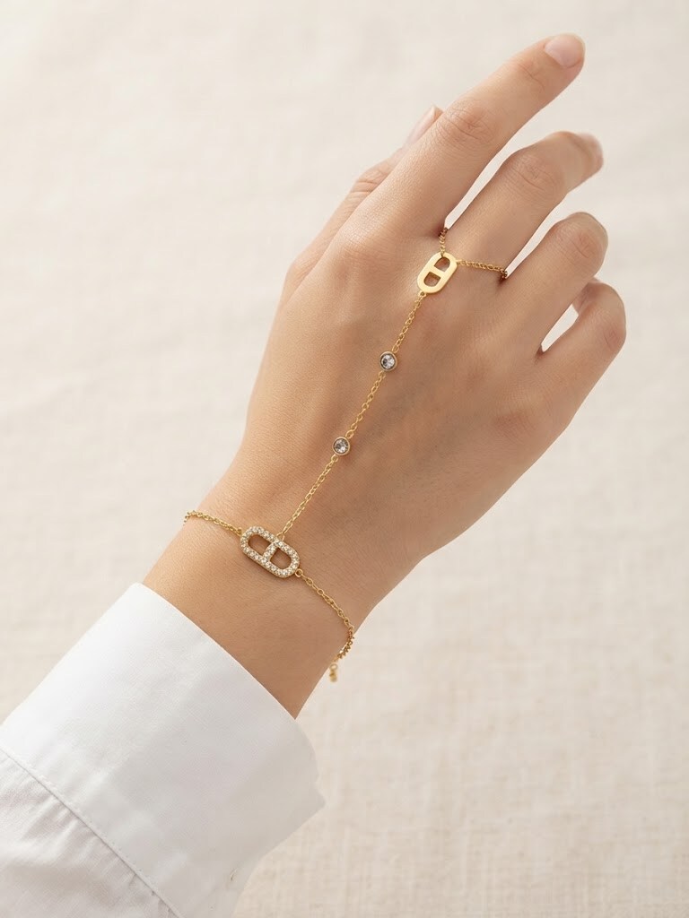 Grossiste I.L JOLI B - Chaine de main en acier inoxydable