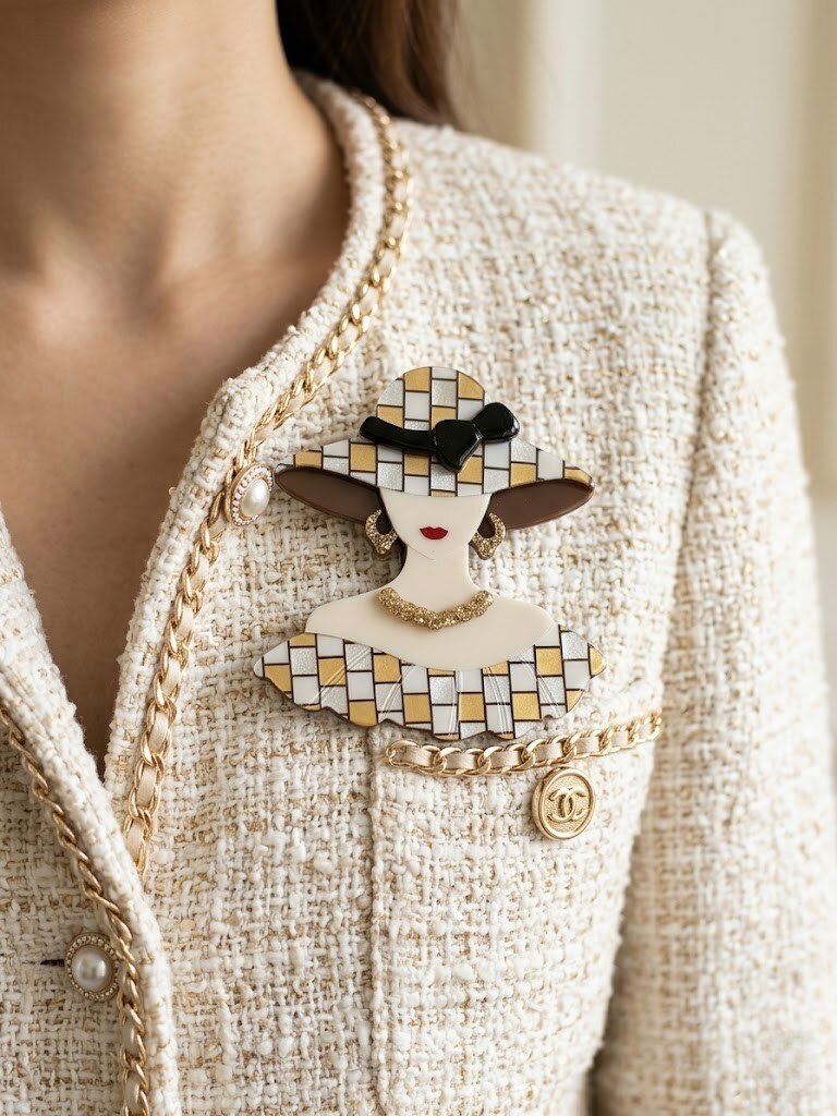 Grossiste I.L JOLI B - Broche en résine