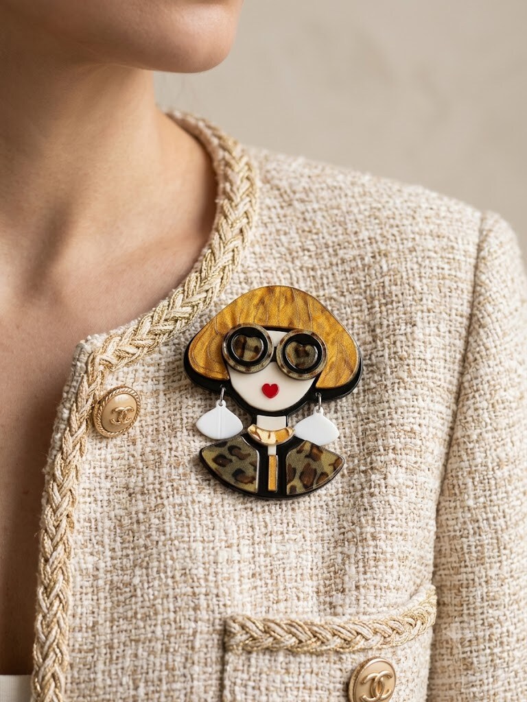 Grossiste I.L JOLI B - Broche en résine