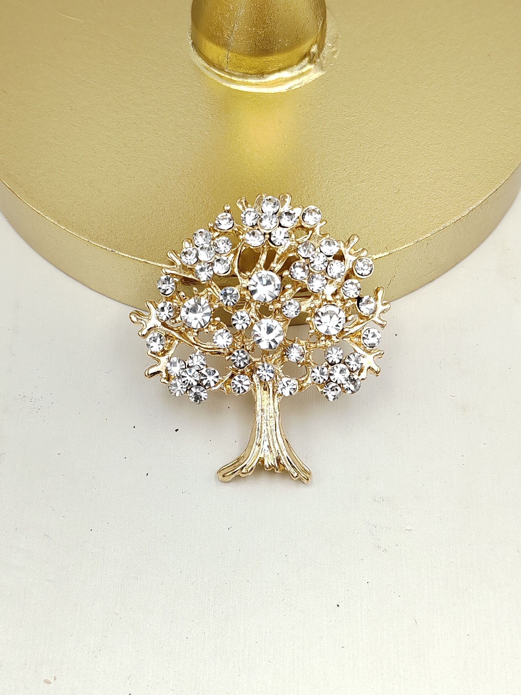 Wholesaler I.L JOLI B - Multicolored Tree of Life Brooch in Fantasy Metal