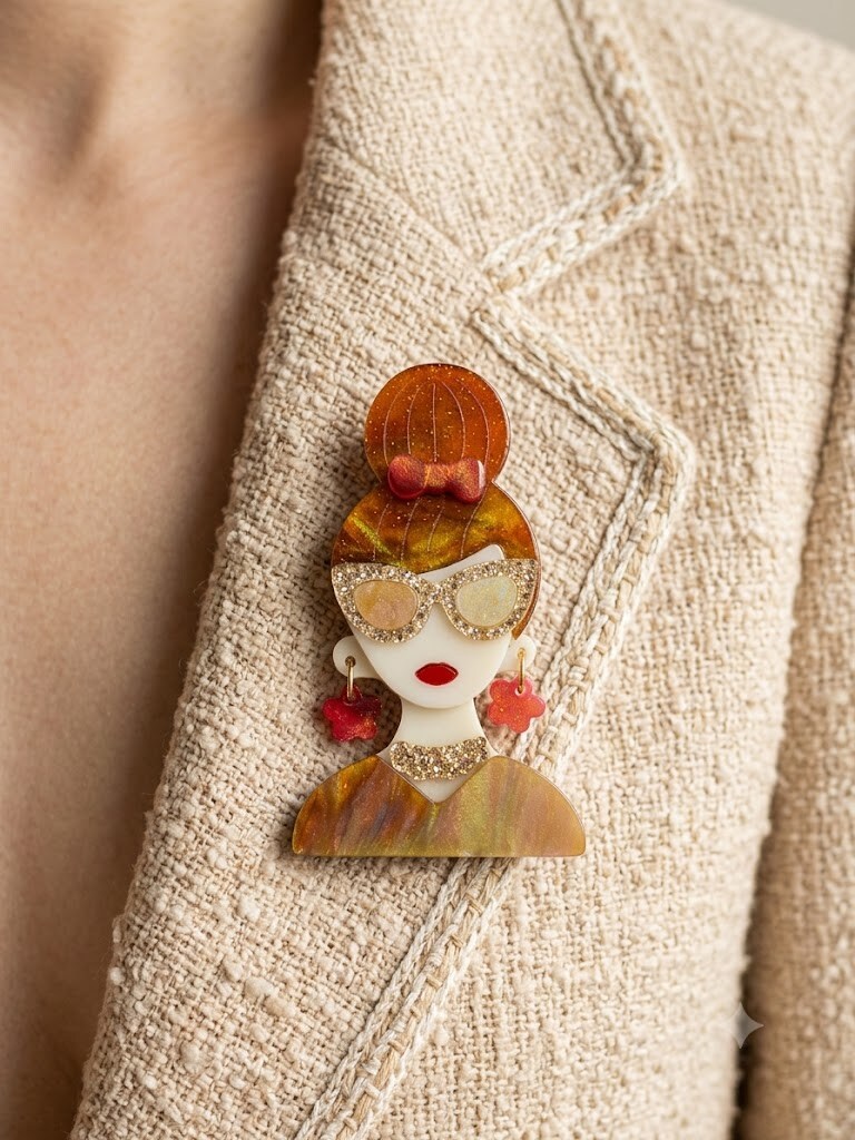 Grossiste I.L JOLI B - Broche en résine