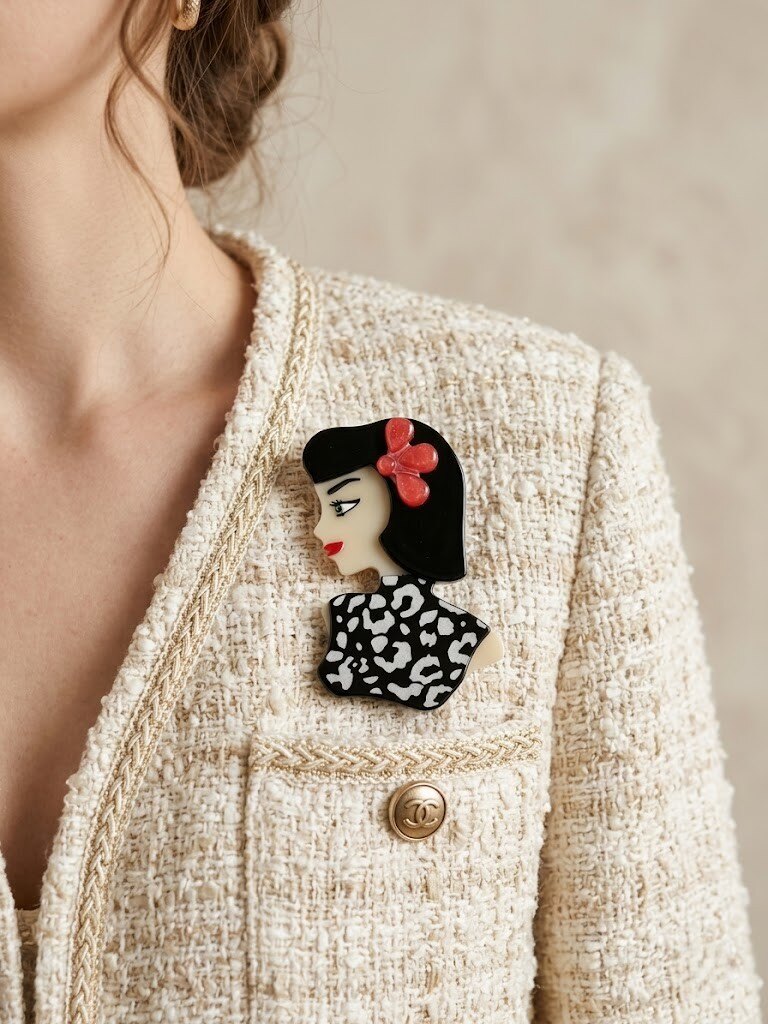 Grossiste I.L JOLI B - Broche en résine