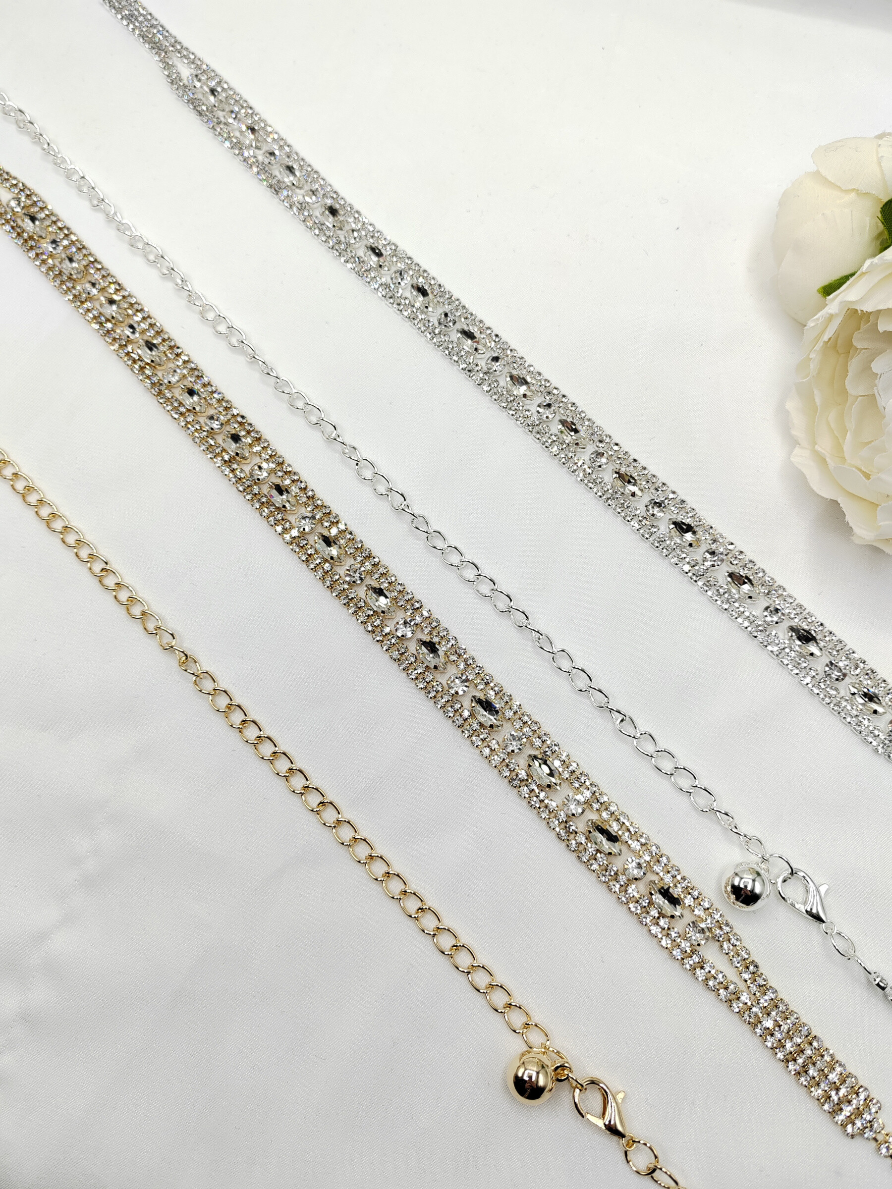 Grossiste I.L JOLI B - Ceinture strassée en Métal fantaisie