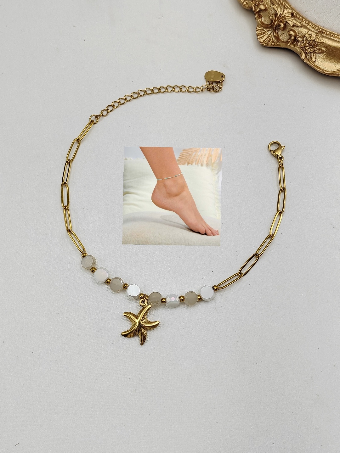 Wholesaler I.L JOLI B - Ankle chain pendant in starfish