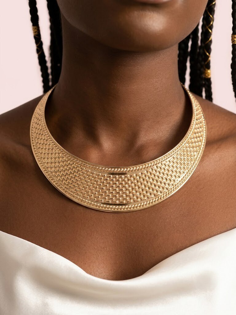 Grossista I.L JOLI B - Collana choker in metallo fantasia