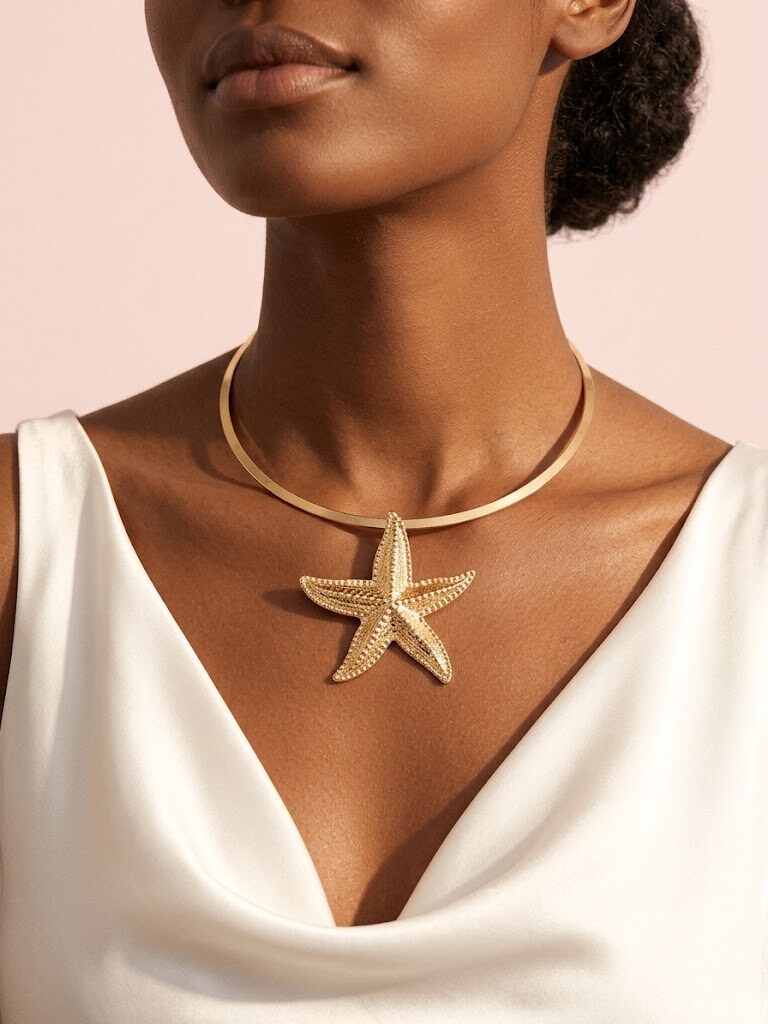 Wholesaler I.L JOLI B - Chic metal choker necklace