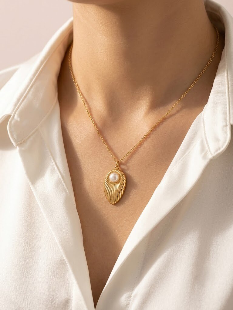 Grossiste I.L JOLI B - Collier pendentif en acier inoxydable
