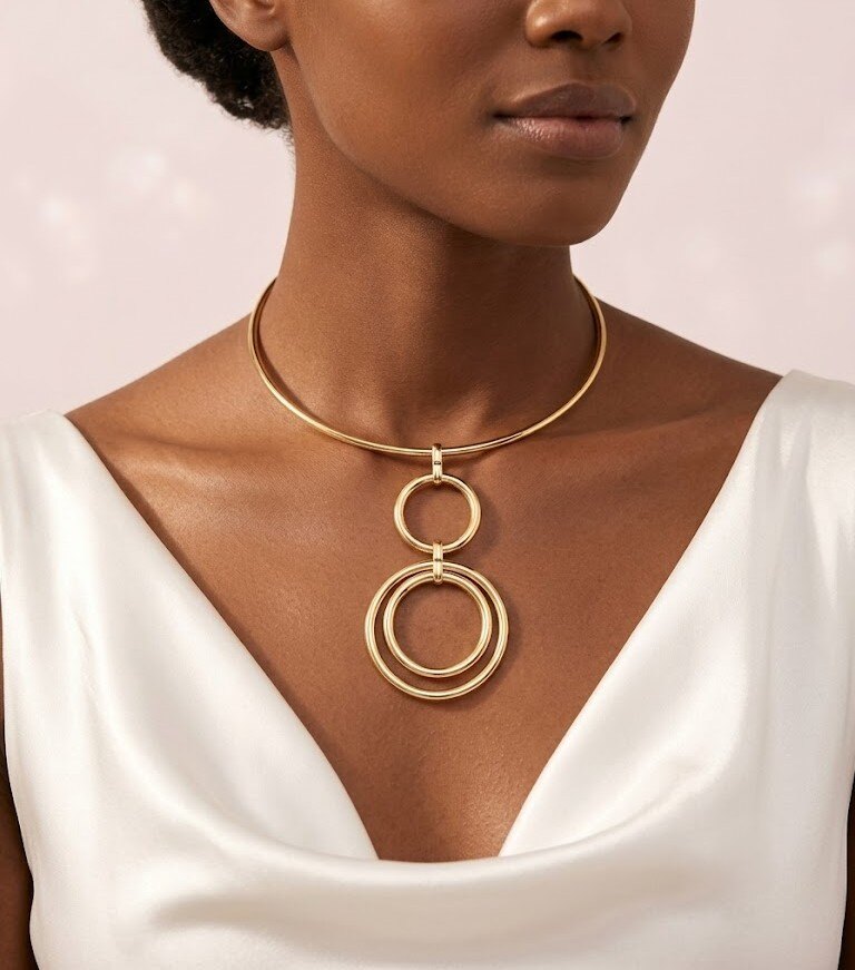 Wholesaler I.L JOLI B - Chic metal choker necklace
