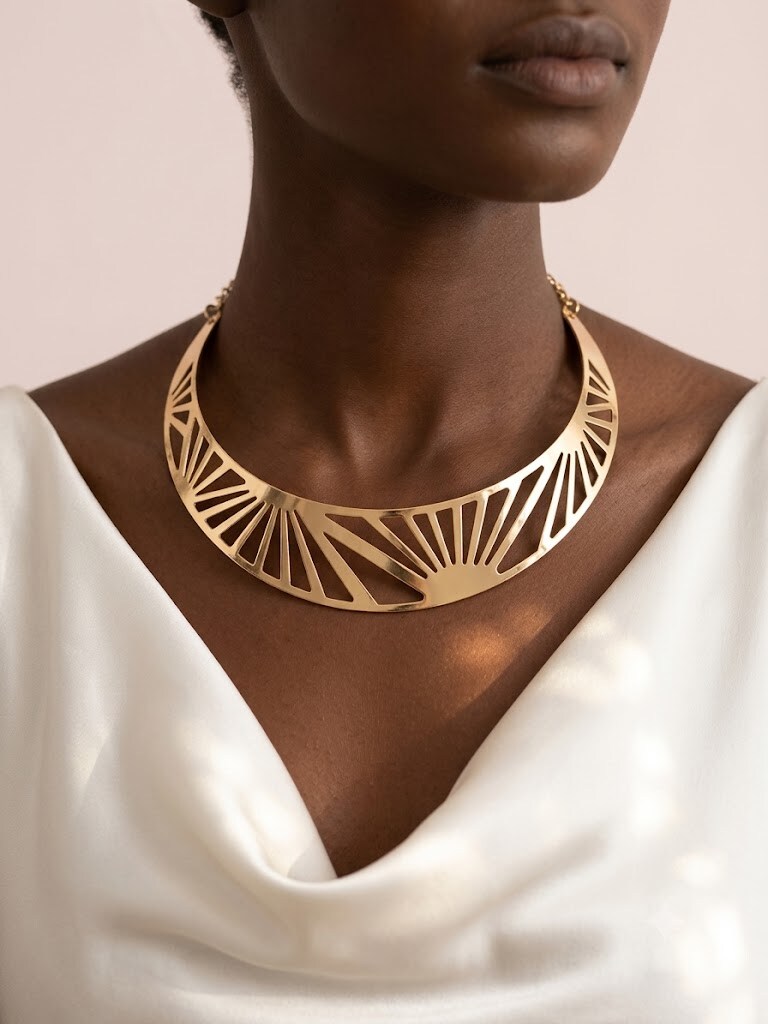 Wholesaler I.L JOLI B - Chic metal choker necklace