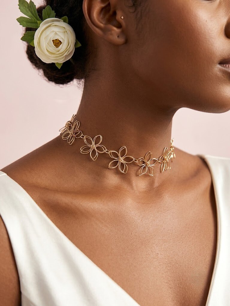 Wholesaler I.L JOLI B - Chic metal choker necklace