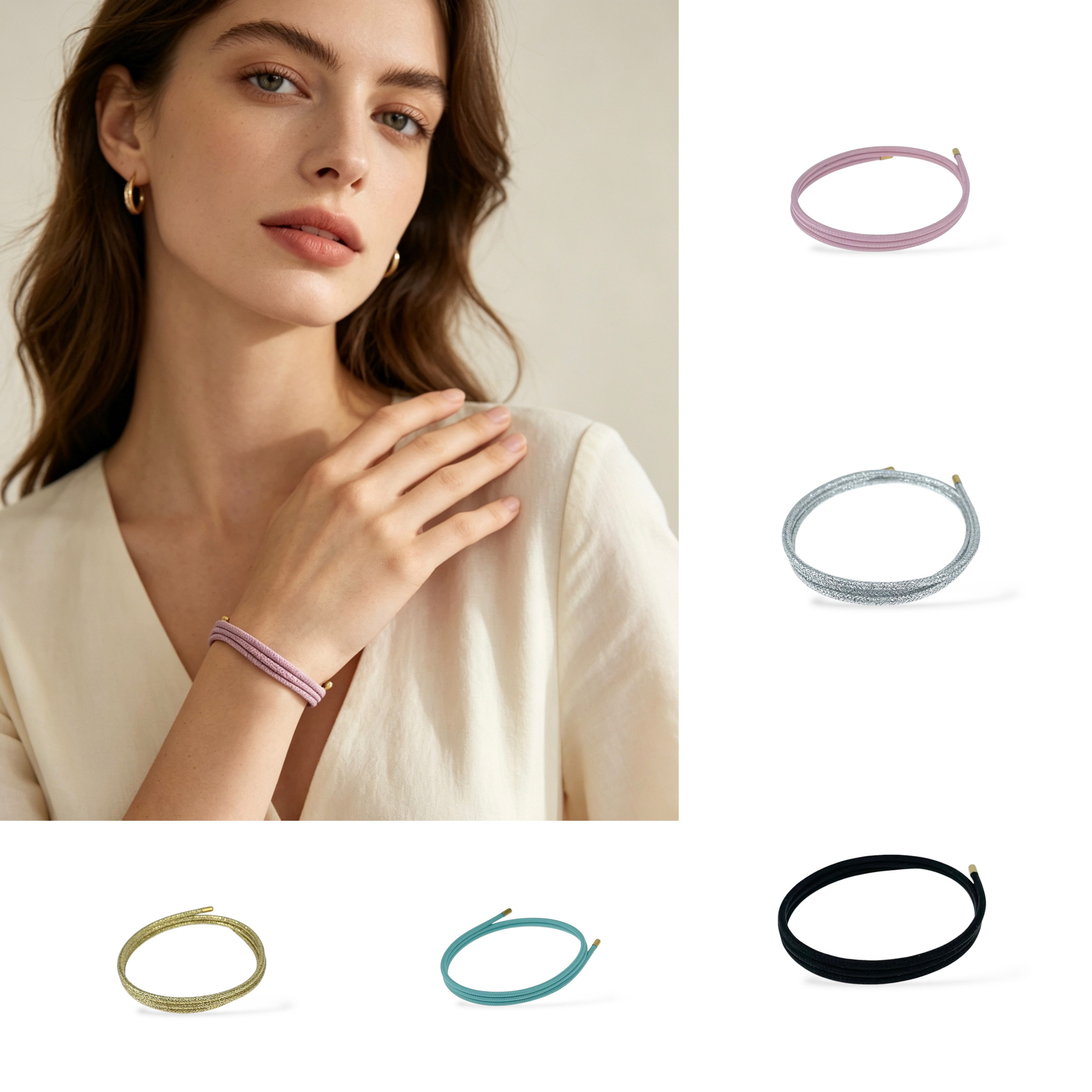 Mayorista I.L JOLI B - Collar o pulsera magnética multicolor en acero inoxidable