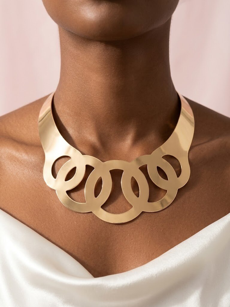 Wholesaler I.L JOLI B - Chic metal choker necklace