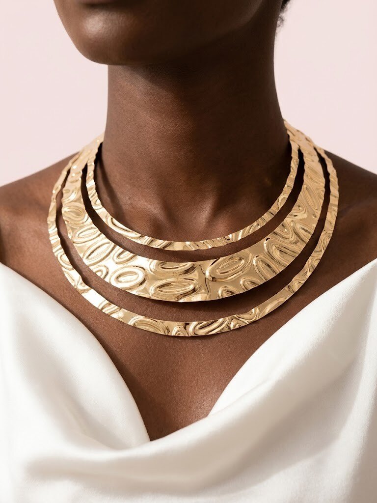 Wholesaler I.L JOLI B - Chic metal choker necklace