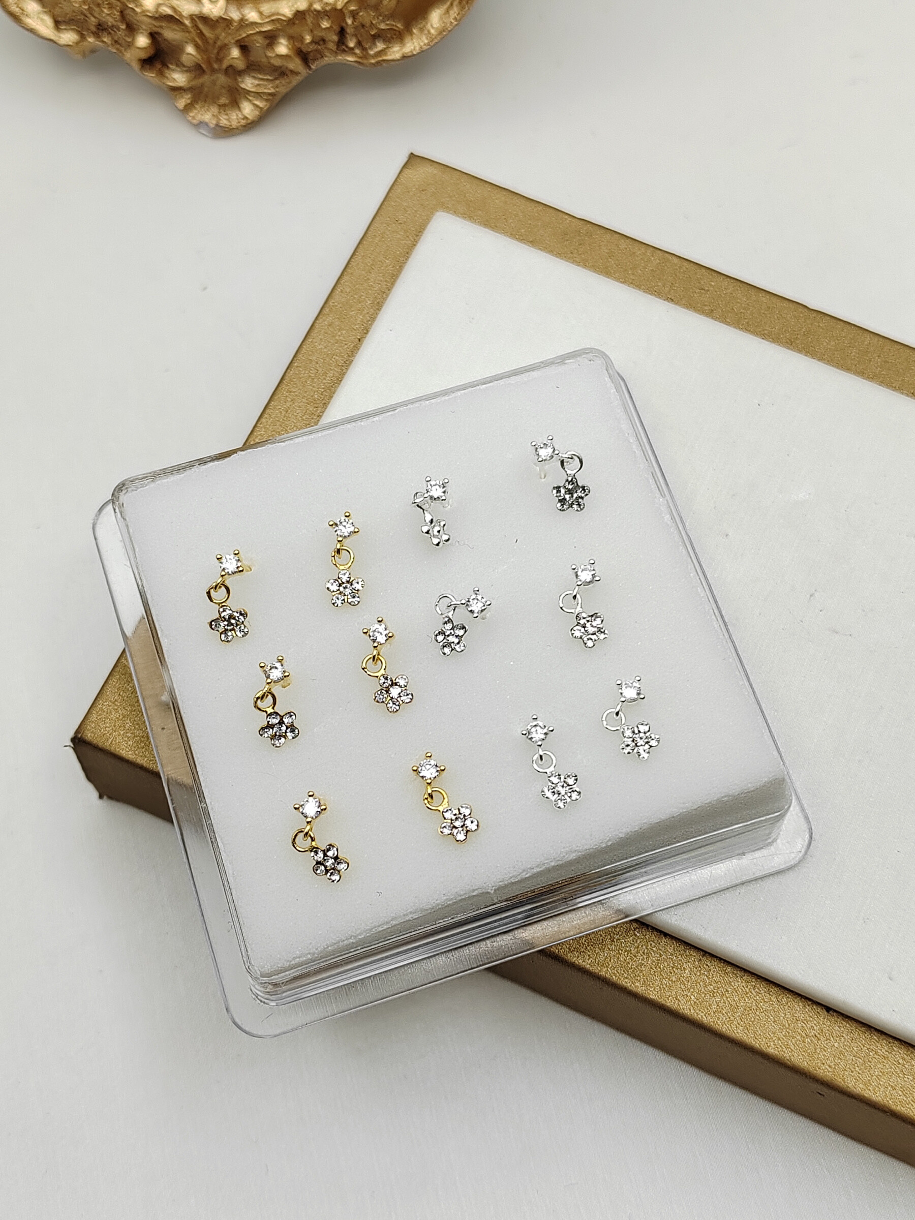 Grossiste I.L JOLI B - Boite de piercing de nez fantaisie