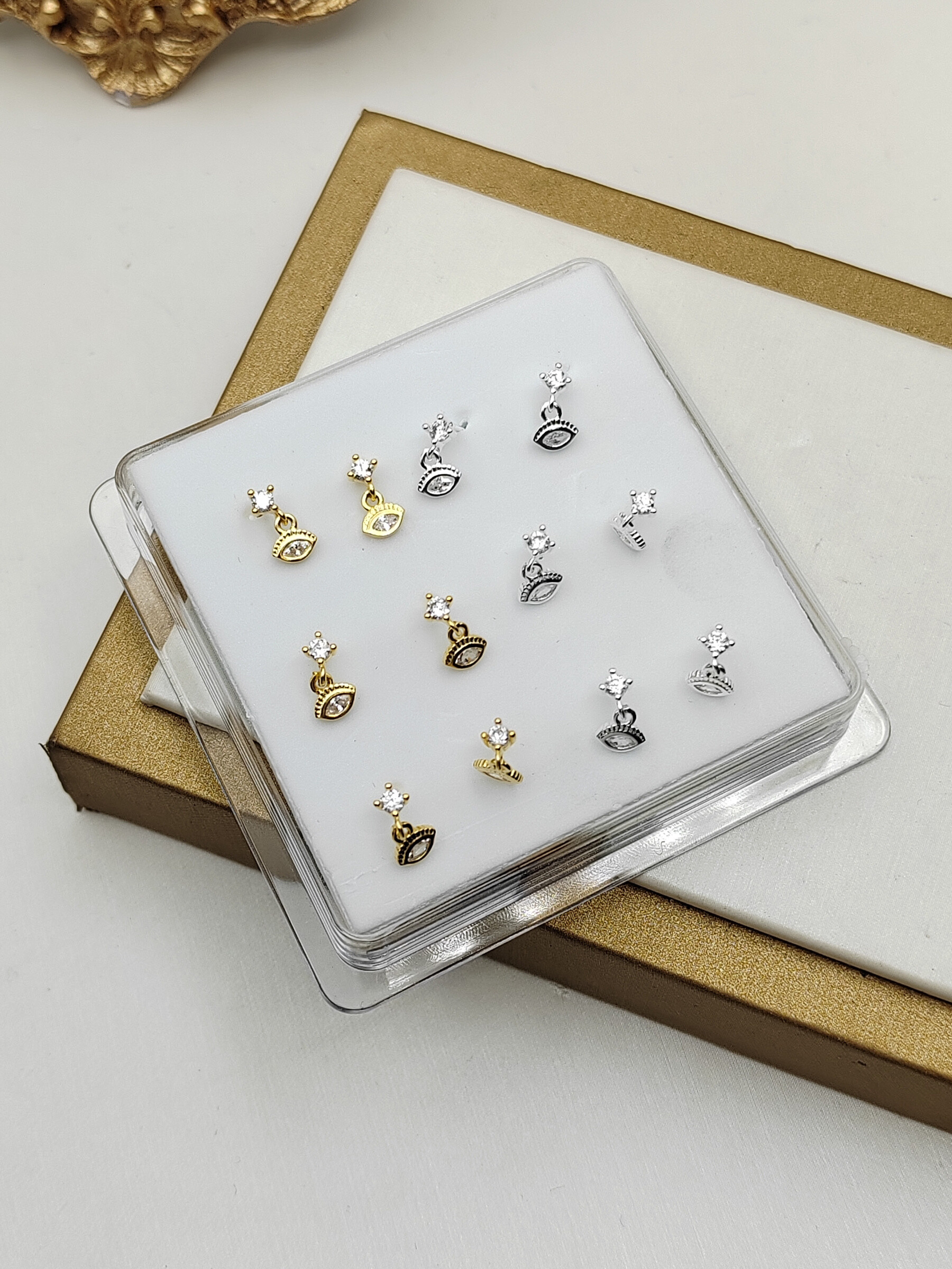 Grossiste I.L JOLI B - Boite de piercing de nez fantaisie