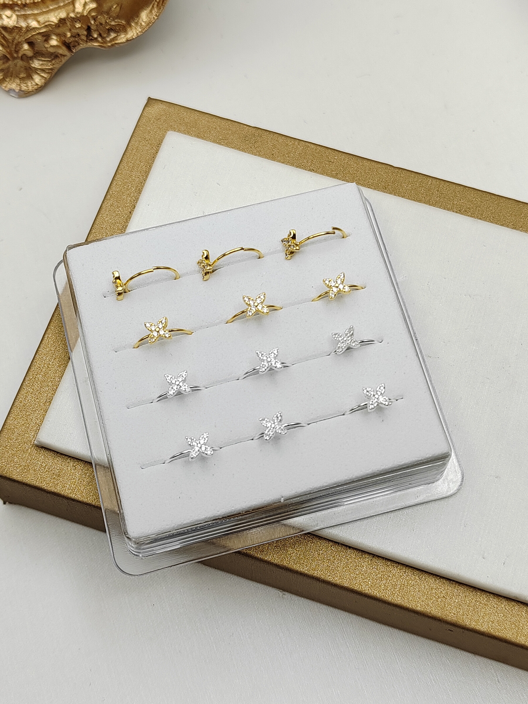 Grossiste I.L JOLI B - Boite de piercing de nez fantaisie