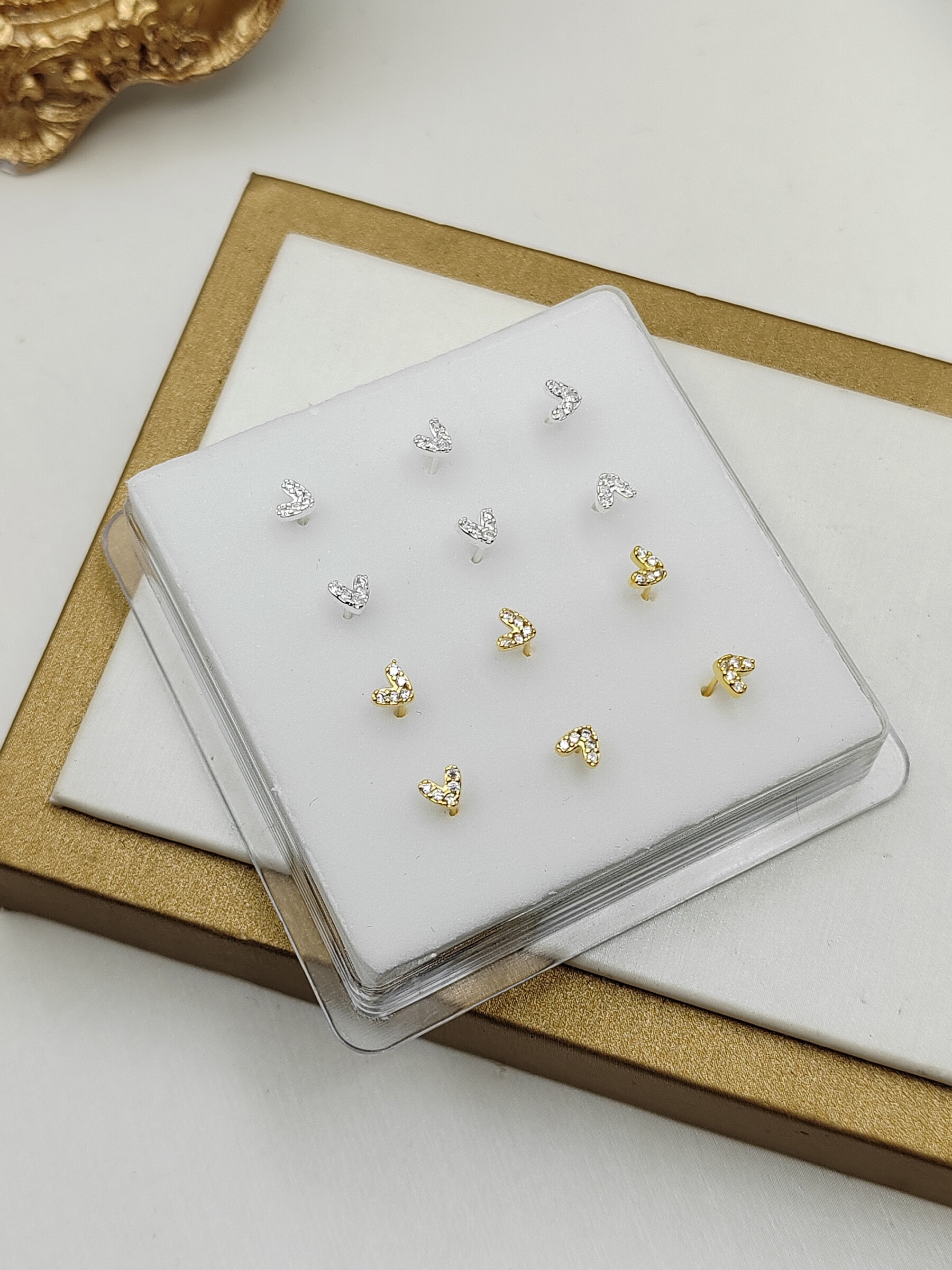 Grossiste I.L JOLI B - Boite de piercing de nez fantaisie