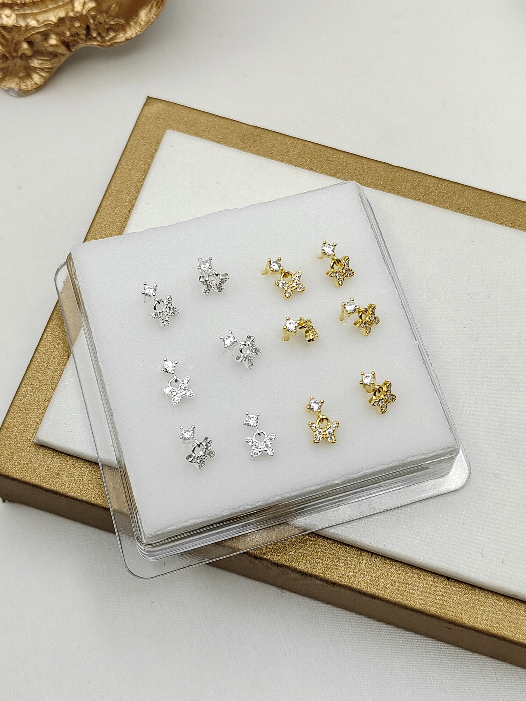 Grossiste I.L JOLI B - Boite de piercing de nez fantaisie