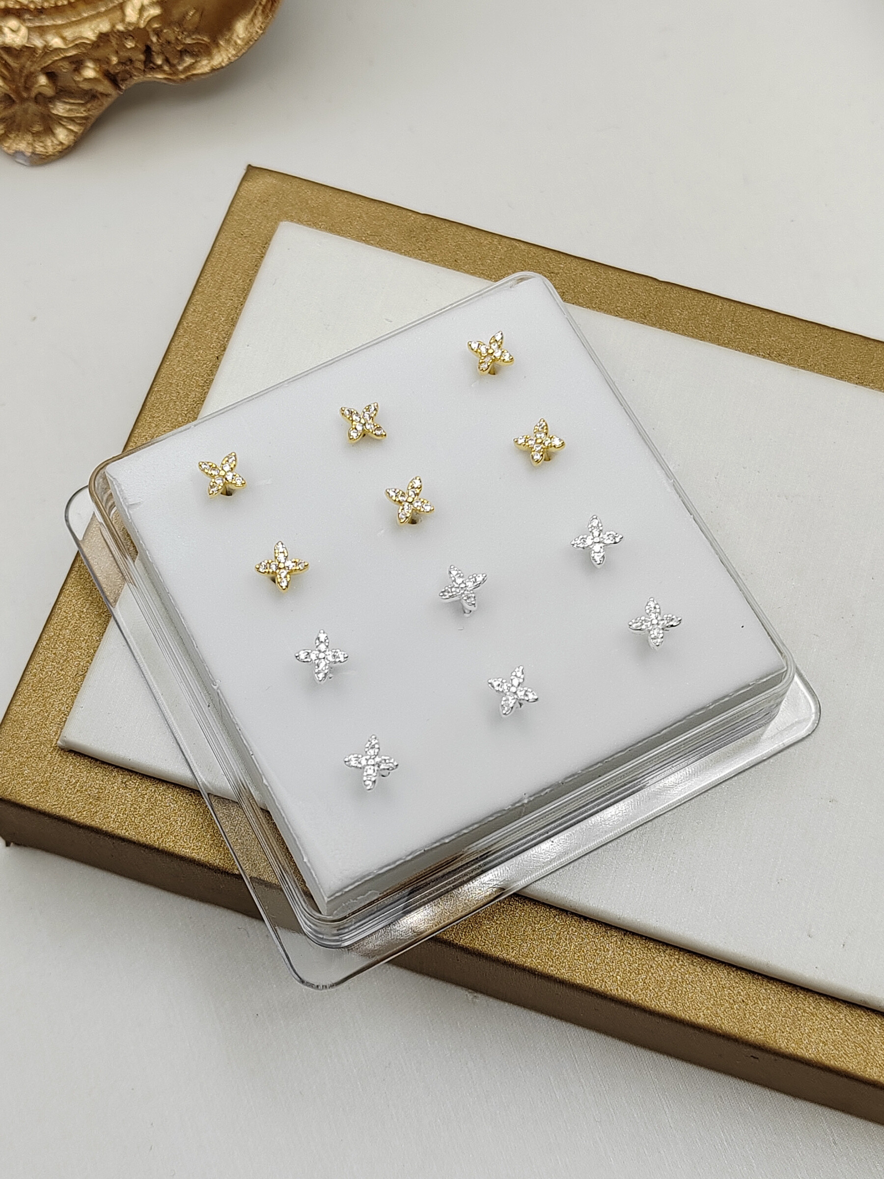 Grossiste I.L JOLI B - Boite de piercing de nez fantaisie