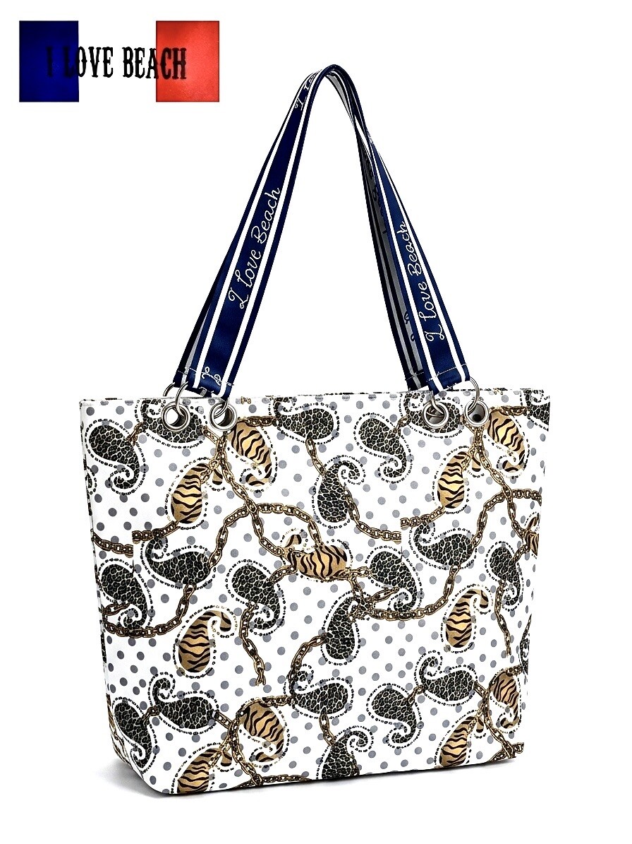 Wholesaler I Love Beach - I Love Beach Tote Bag