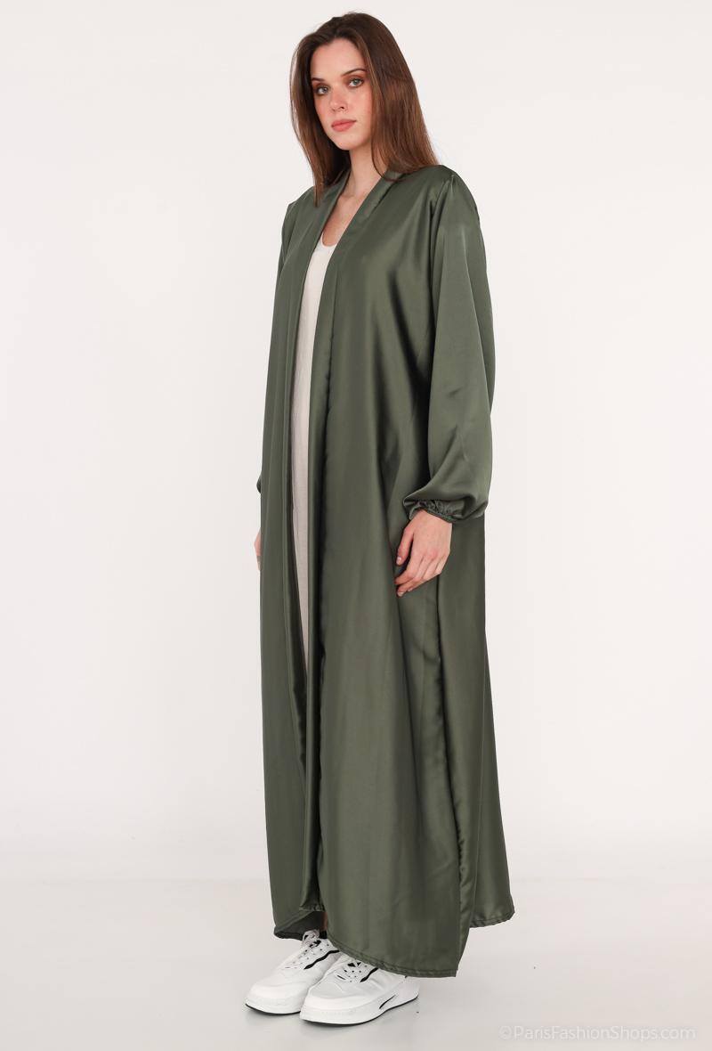 Großhändler I'Mod - Langärmliger elastischer Kimono aus Medina-Seide