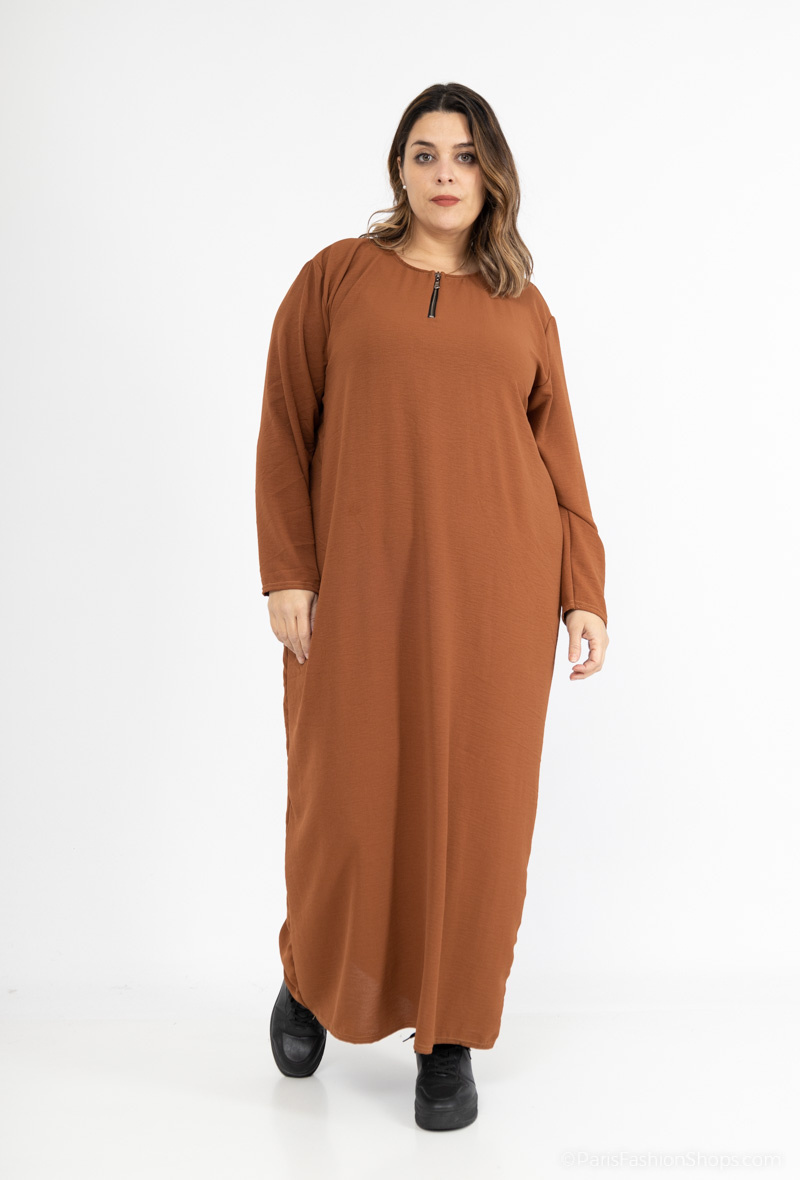 Grossiste I'Mod - Abaya zip en jazz