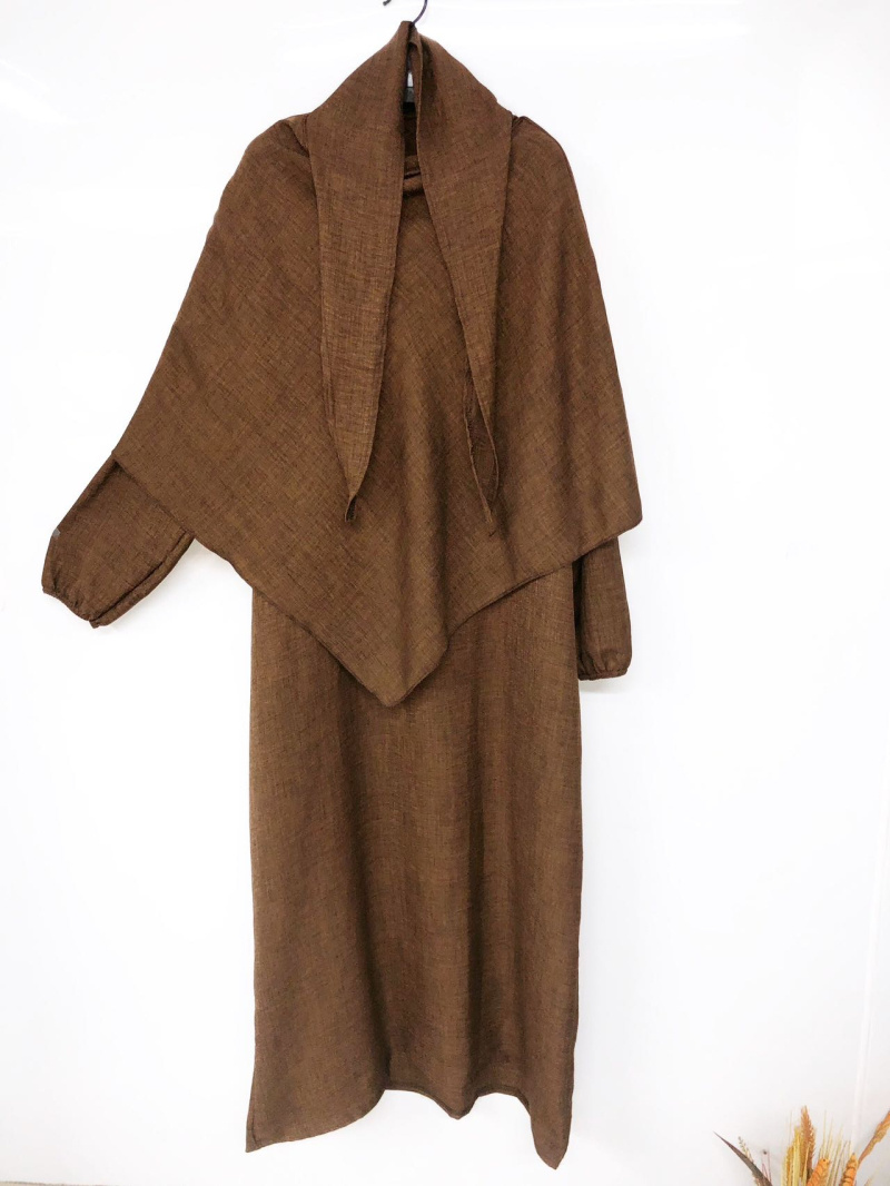 Grossiste I'Mod - Ensemble 2 pièces ABAYA et KHIMAR tissu chiné
