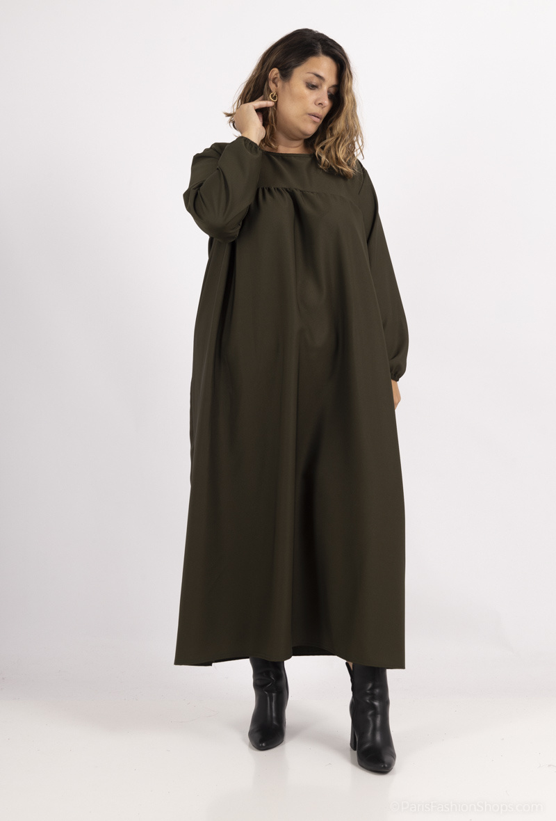 Grossiste I'Mod - Robe abaya tissu bi strech