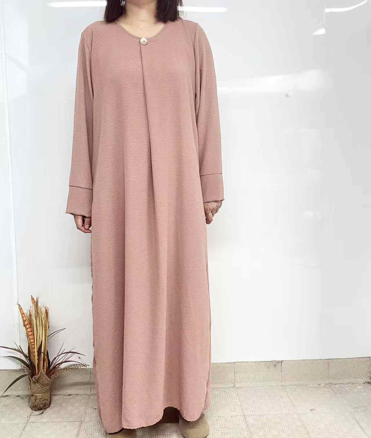 Großhändler I'Mod - Abaya-Knopfkleid im Jazz