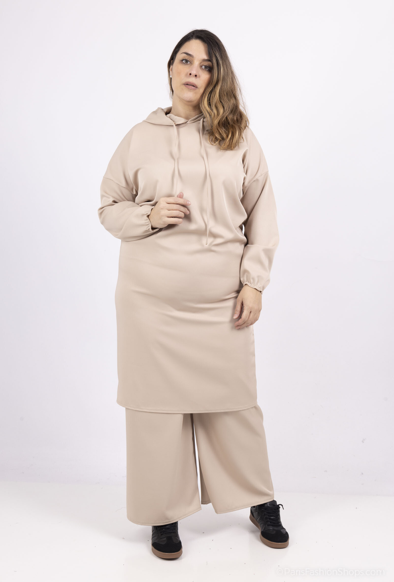 Grossiste I'Mod - Ensemble 2 pièces robe et pantalon en bi stretch