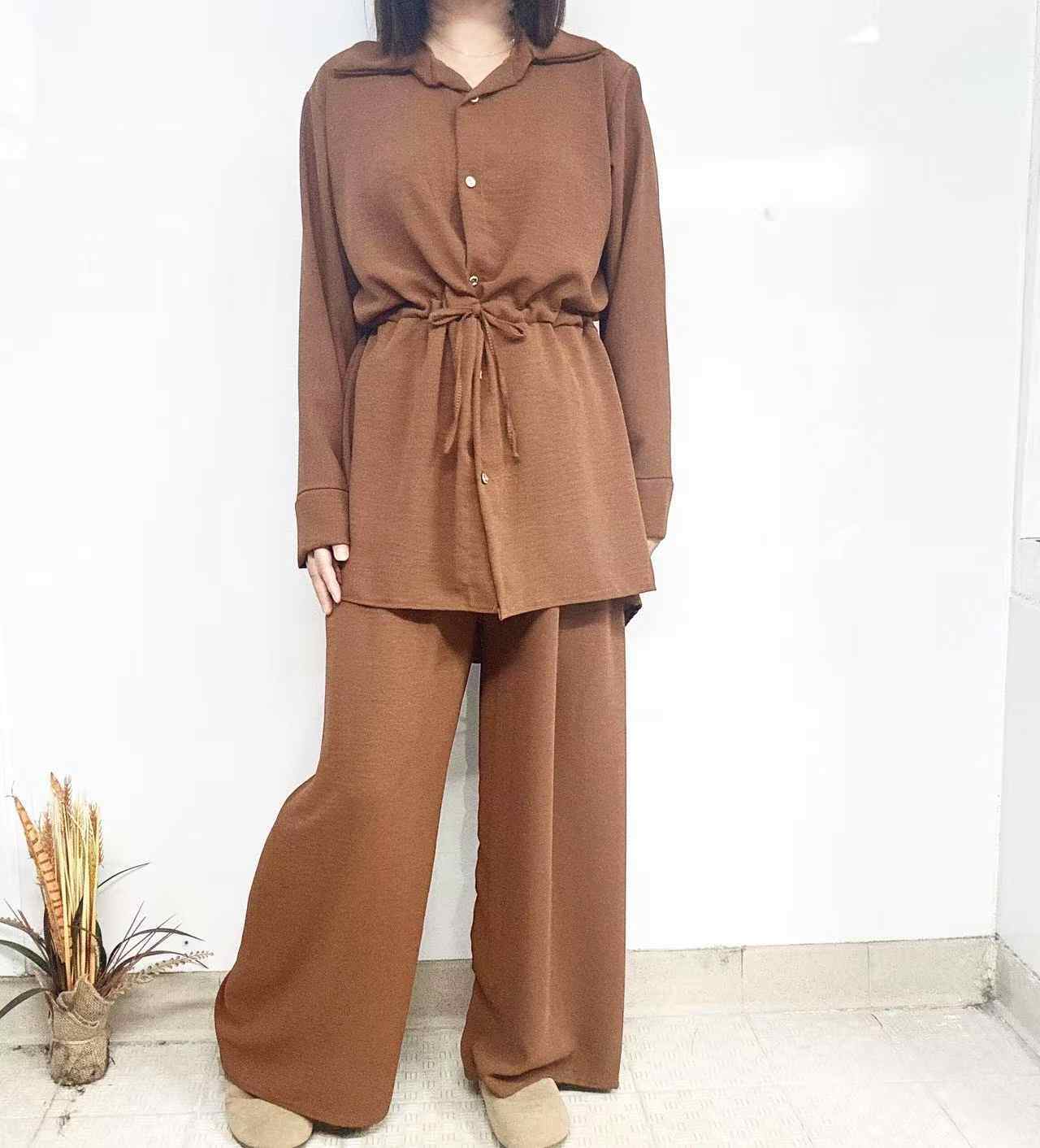 Grossista I'Mod - Set 2 pezzi camicia tunica e pantaloni in jazz