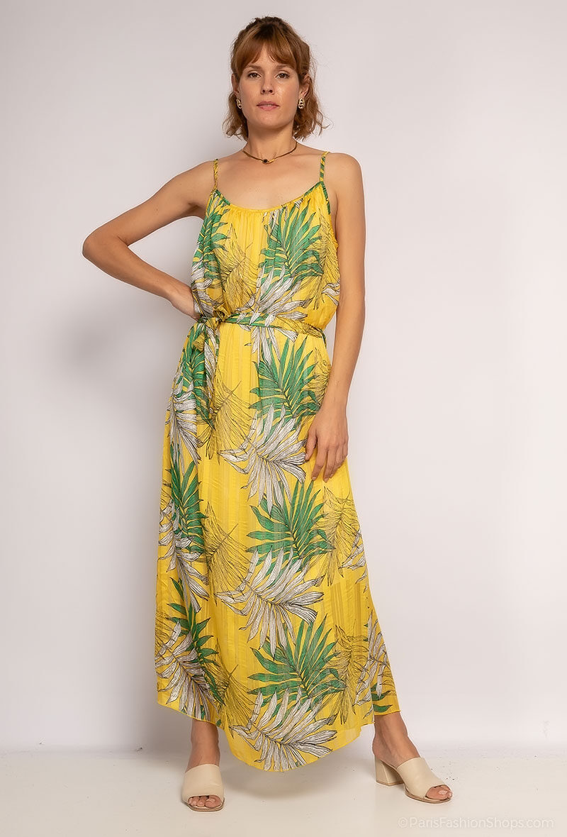 Grossiste I'Mod - Robe longue imprimée fleurie