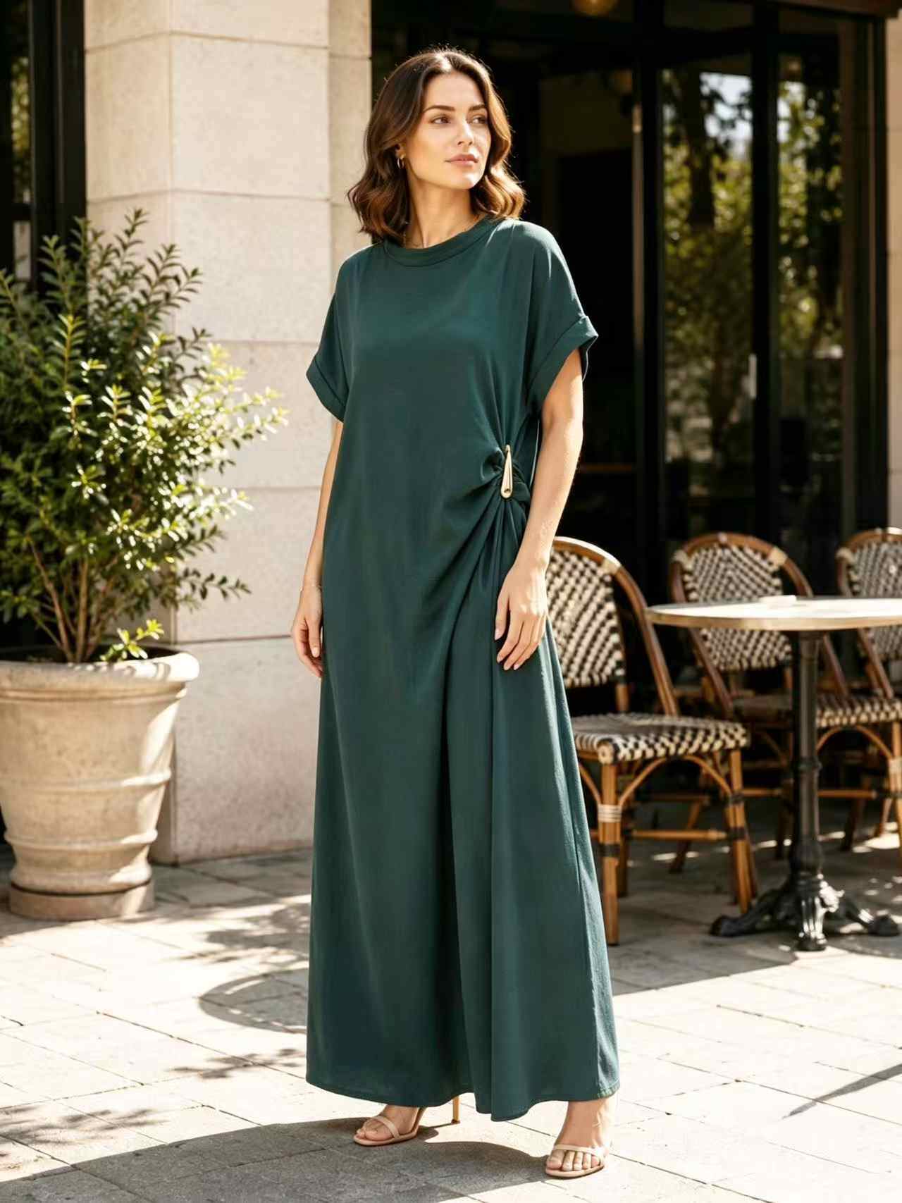 Grossiste I'Mod - Robe longue avec boucle sur le côté en jazz