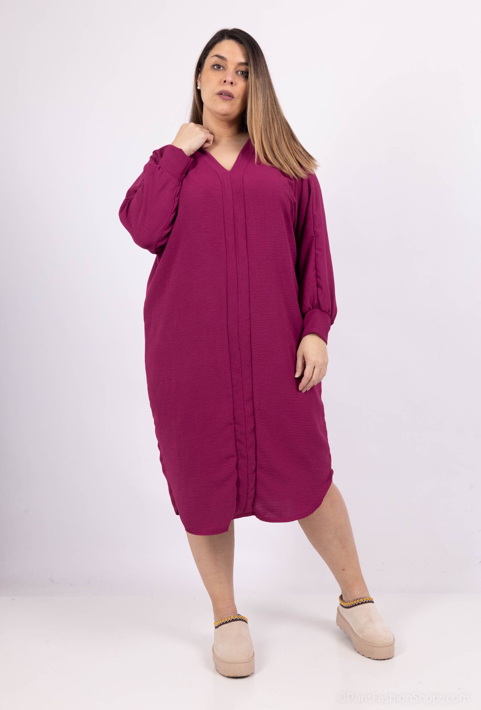 Wholesaler I'Mod - Jazz mid-length V-neck dress