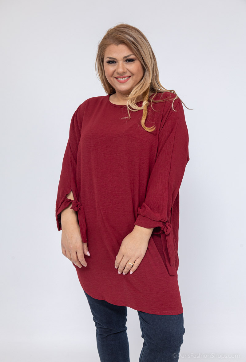 Wholesaler I'Mod - Loose tunic with jazz bow sleeves