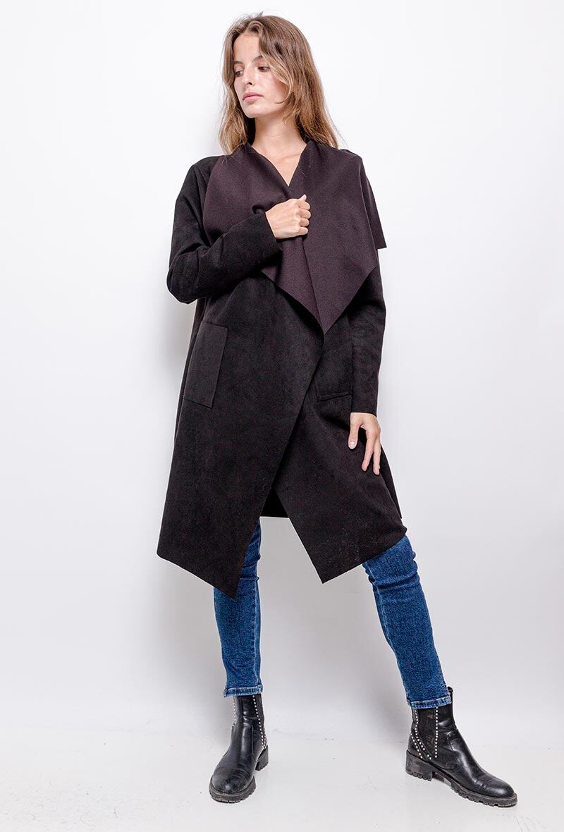 Wholesaler I'Mod - Suede effect mid-length jacket